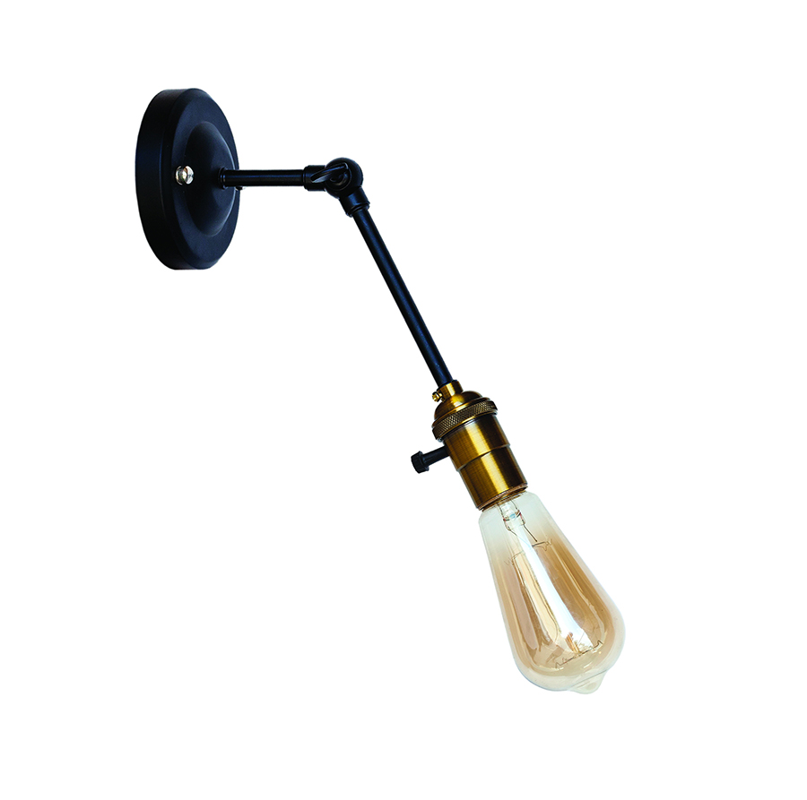 Бра Levistella Lofty индустриальное с патроном AMP19 Черный/Бронзовый (1963530469)