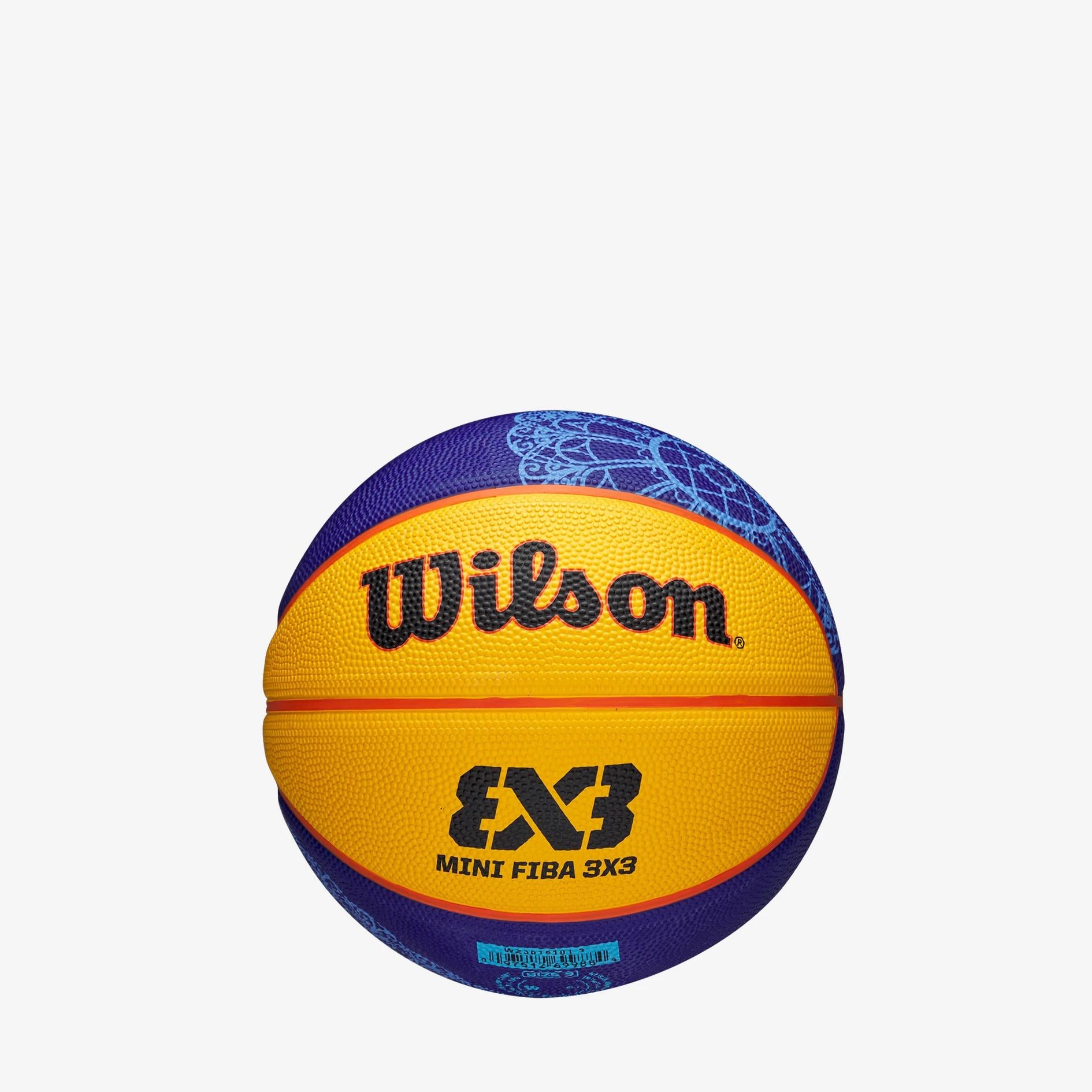 Мяч баскетбольный Wilson FIBA 3X3 MINI BSKT PARIS 2024 size 3 Оранжевый/Синий (WZ3015101XB3 3)