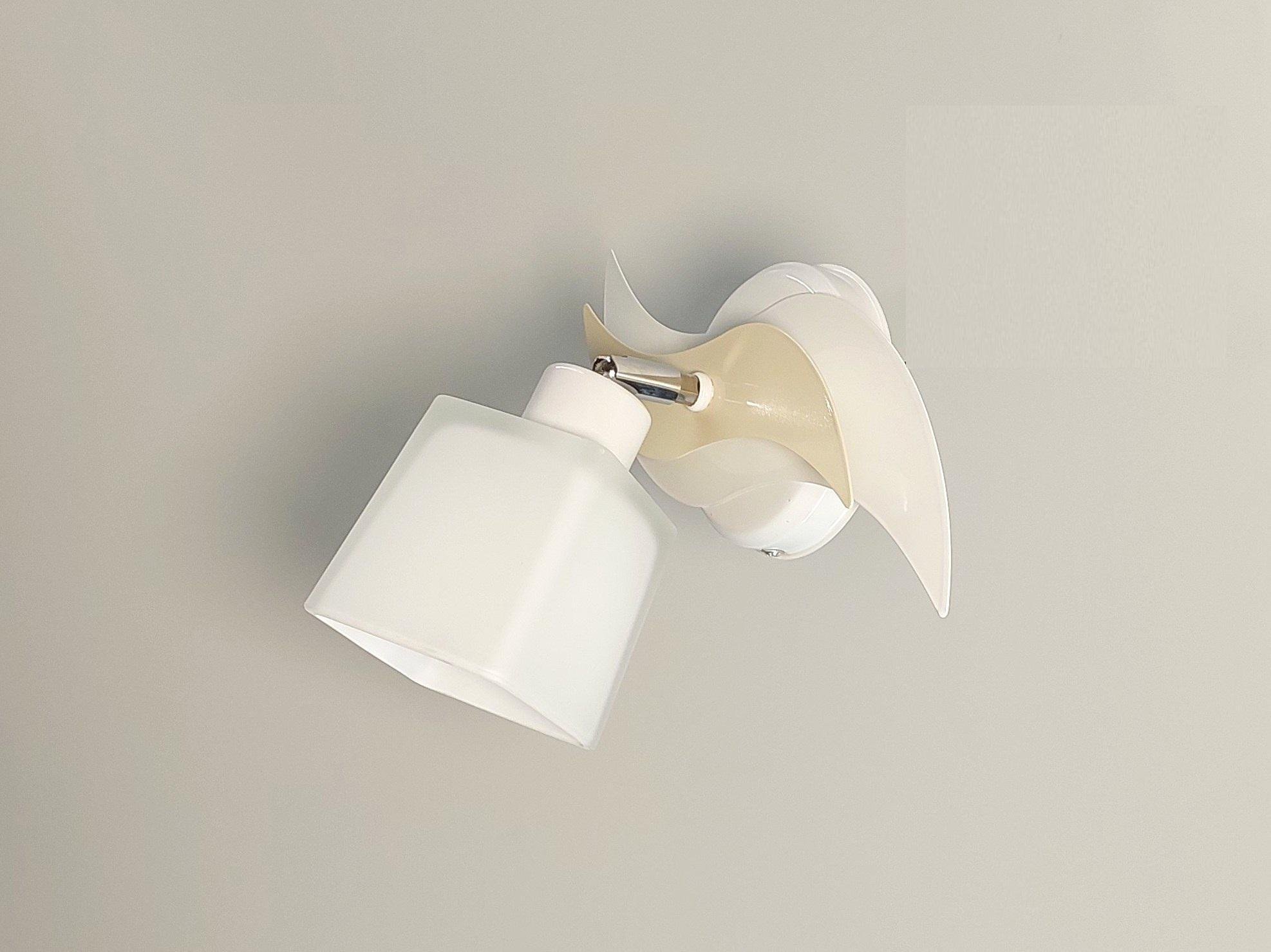 Бра настенный Бриз поворотный металлический Белый/Бежевый