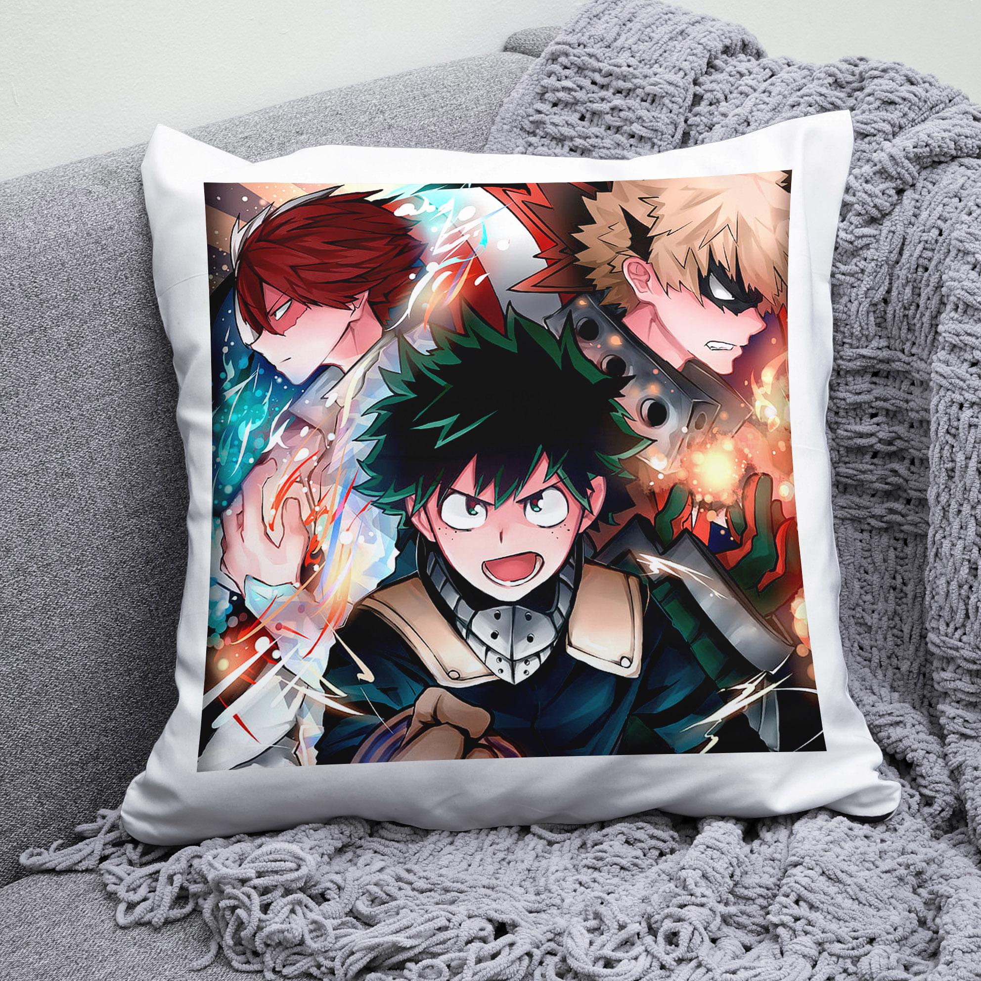 Плюшева подушка квадрат з принтом аниме My Hero Academia "2