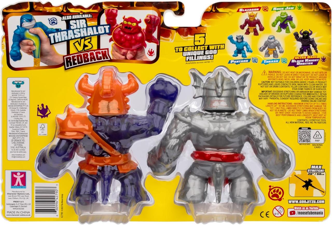 Игрушка-тягучка ГуДжитСу Goo Jit Zu Stretchy Knight Blazagon VS Squishy Corruptagon (42790) - фото 5 Игрушка-тягучка ГуДжитСу Goo Jit Zu Stretchy Knight Blazagon VS Squishy Corruptagon (42790) - фото 5