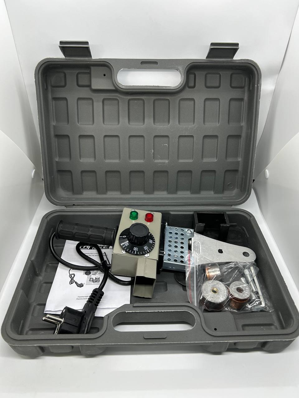 Паяльник для пластикових труб HT HERMES TOOLS з насадками 20/25/32 мм (23-010) - фото 2 Паяльник для пластикових труб HT HERMES TOOLS з насадками 20/25/32 мм (23-010) - фото 2