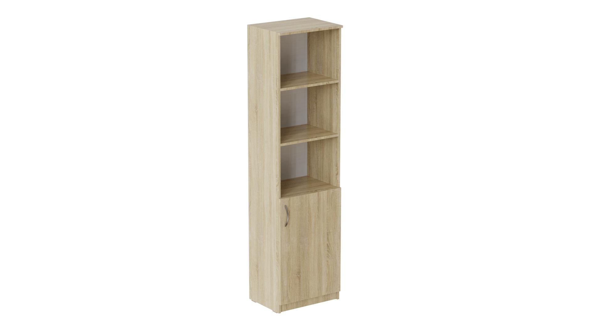 Пенал Ferrum-decor Анжело на 4 полки с 1 дверью ДСП 16 мм 1900x500x380 мм Дуб Сонома (FRD-104951)