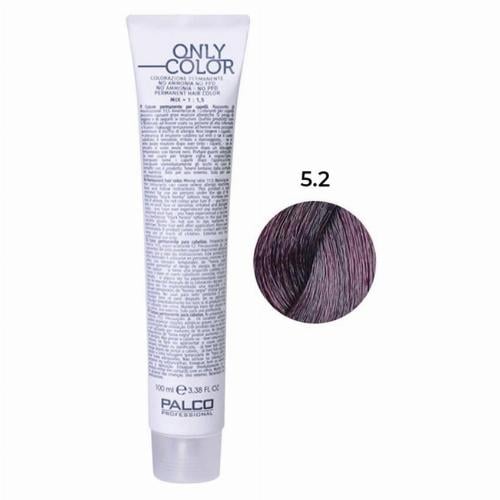 Крем-краска для волос профессиональная безаммиачная PALCO Only Color 100 мл 5.2 светло-коричневый фиолетовый (2522849094)