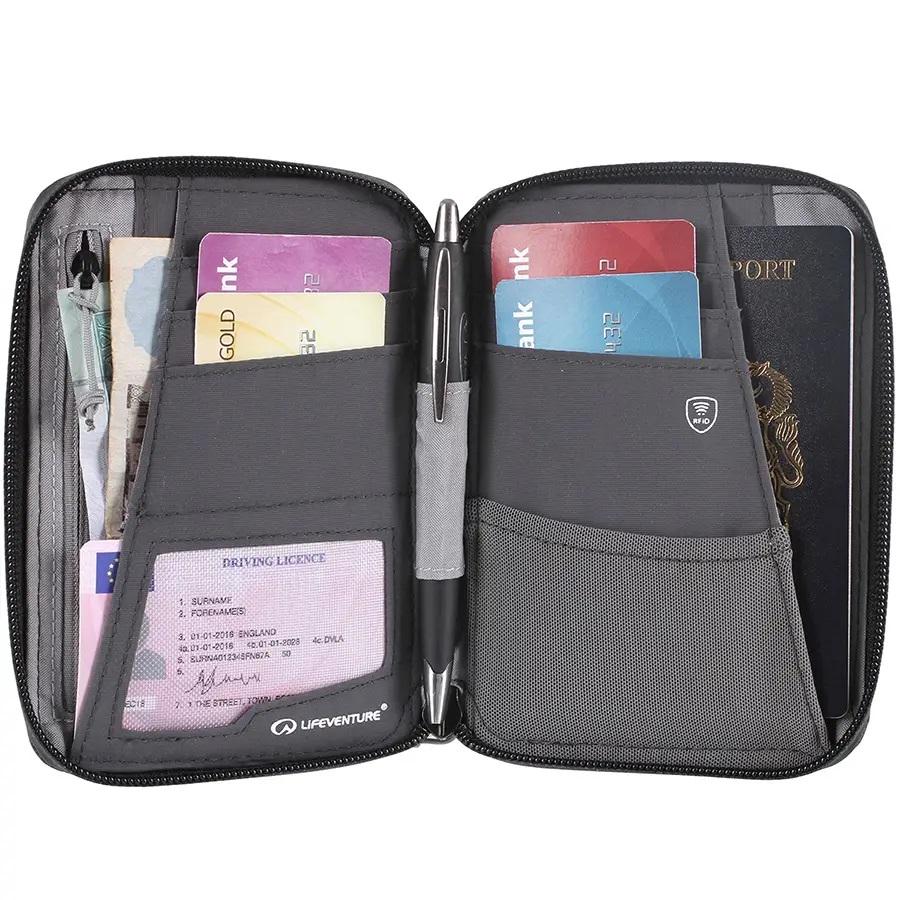 Кошелек Lifeventure Recycled RFID Mini Travel Wallet Серый (68761) - фото 4