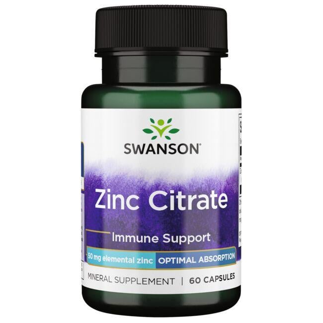 Микроэлемент Цинк Swanson Zinc Citrate 50 mg 60 Caps Микроэлемент Цинк Swanson Zinc Citrate 50 mg 60 Caps