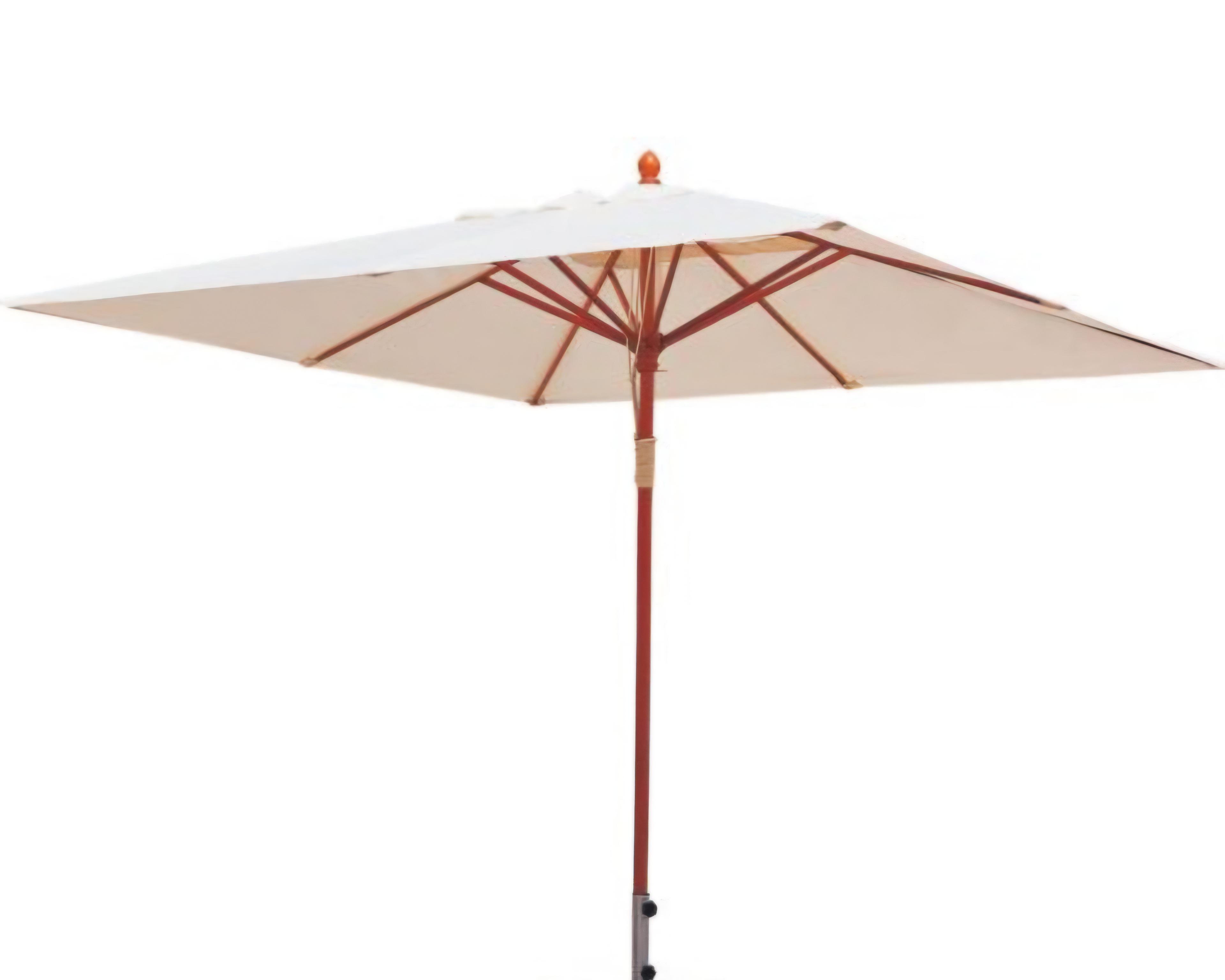 Зонтик с квадратным куполом Милан Люкс без волана для отелей/пляжей/кафе 3/3 м Молочный Зонтик с квадратным куполом Милан Люкс без волана для отелей/пляжей/кафе 3/3 м Молочный