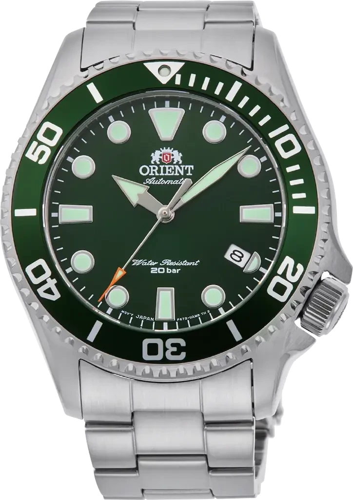 Наручные часы мужские Orient Triton RA-AC0K02E10B со стальным корпусом/сапфировым стеклом WR 200 м Зеленый (3124584432)