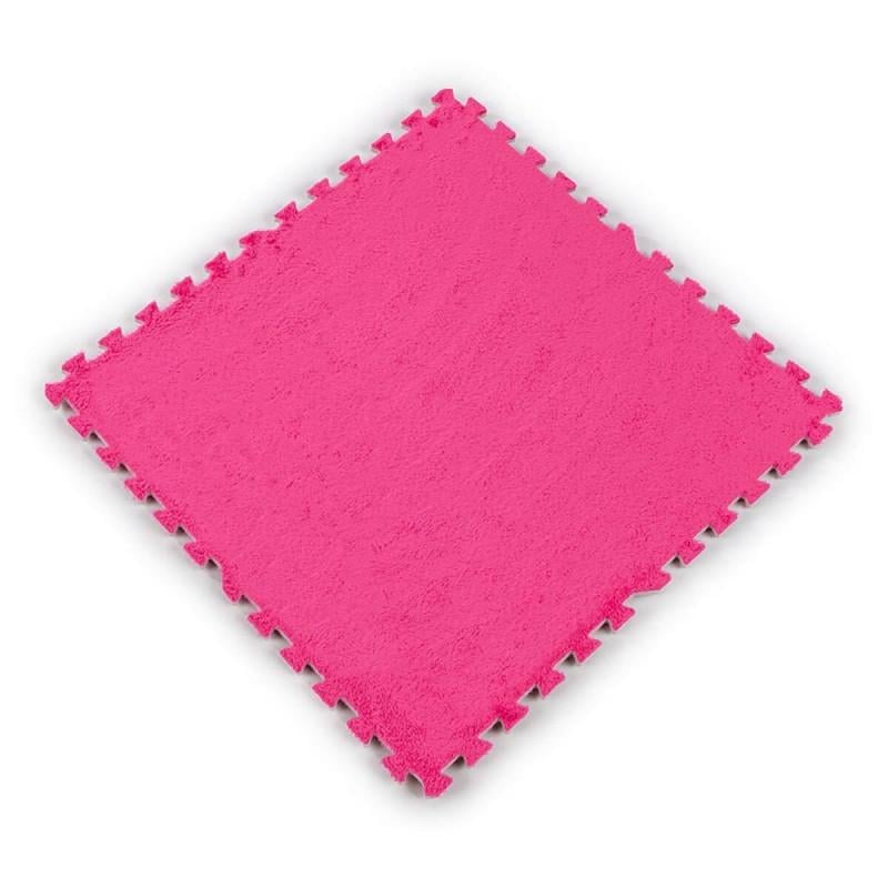 Коврик-пазл плюшевый Sticker Wall SW-00002093 60х60х1 см Розовый (27040852)