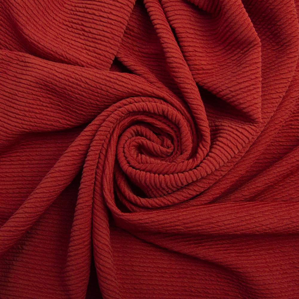 Ткань трикотаж жаккард Арнела махагон