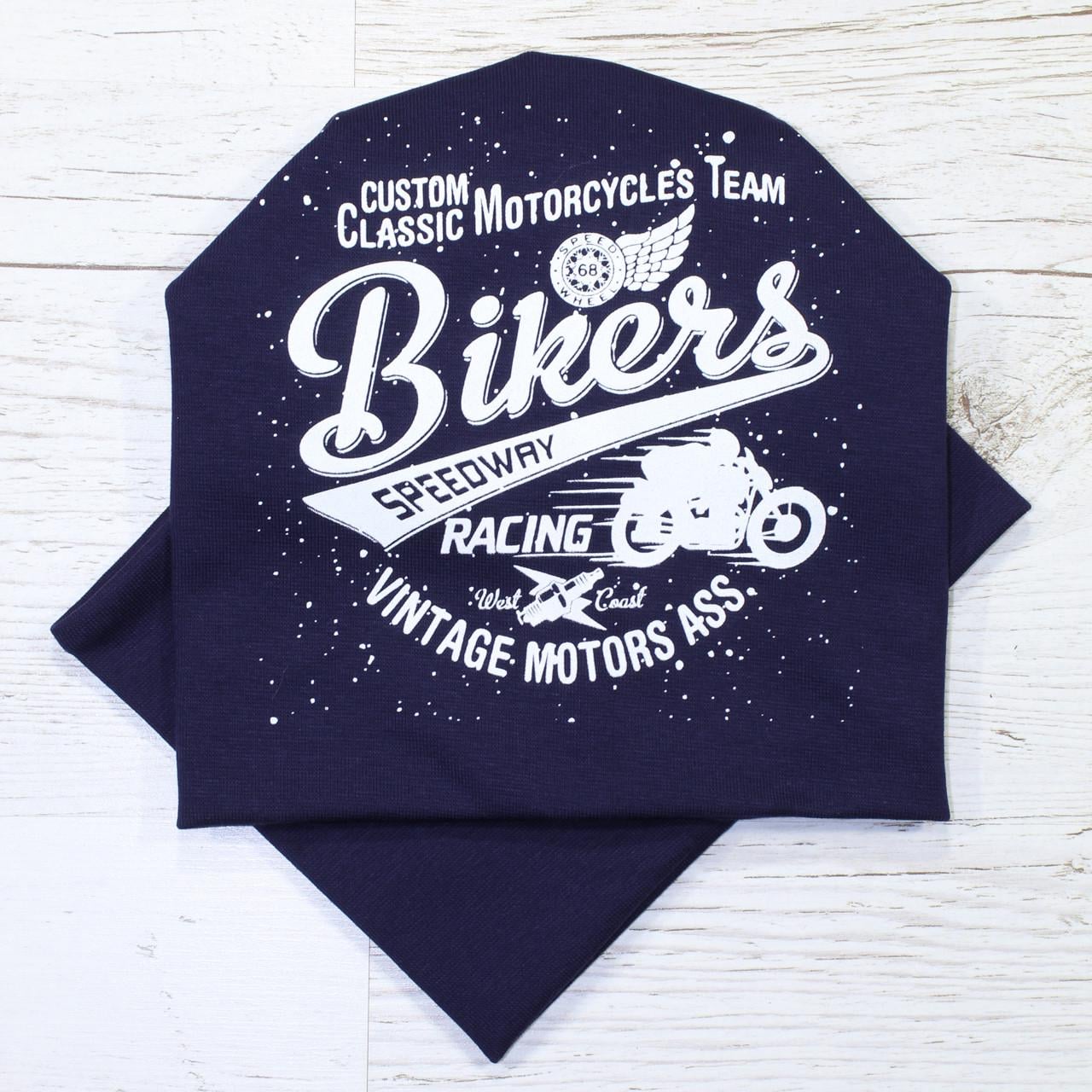 Детская шапка с хомутом Kahta "Bikers" р. 48-52 (OC-416) Детская шапка с хомутом Kahta "Bikers" р. 48-52 (OC-416)