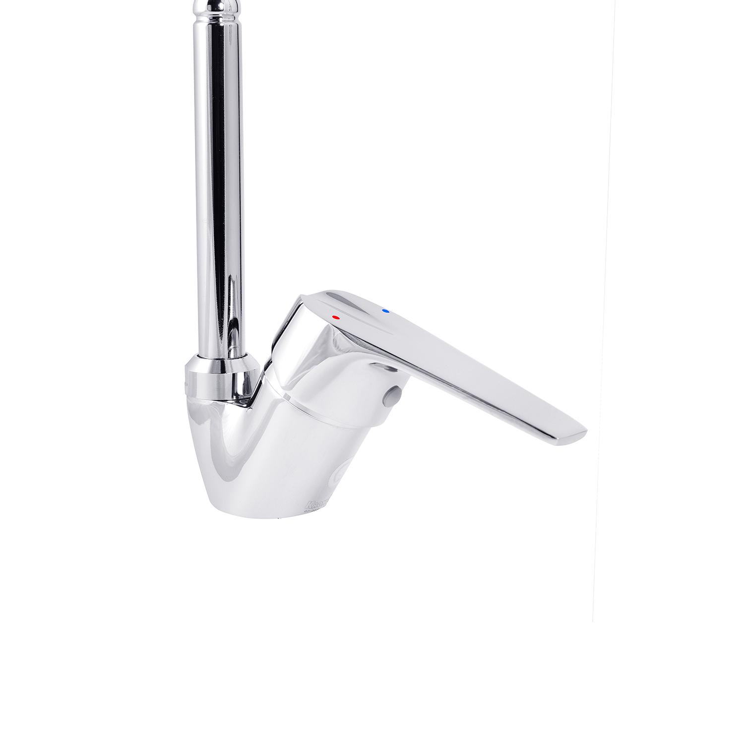 Змішувач для кухні KRONER Odra CV021194 з гнучким виливом Хром (147635) - фото 2