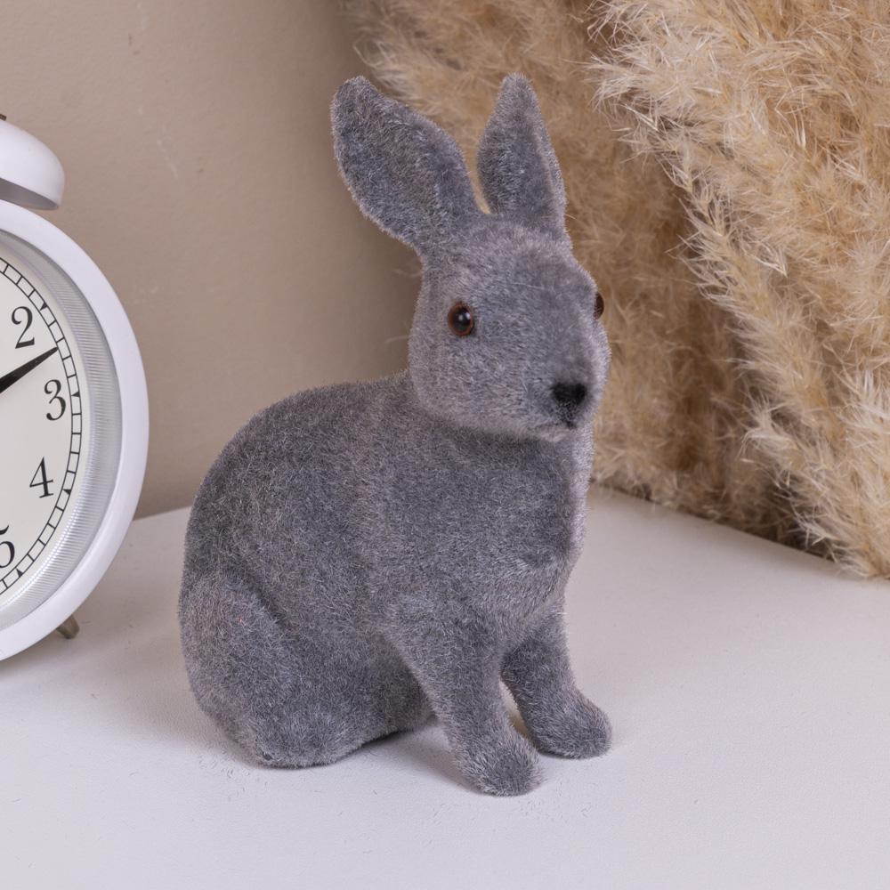 Статуетка Зайчик з флоку Сірий (974)
