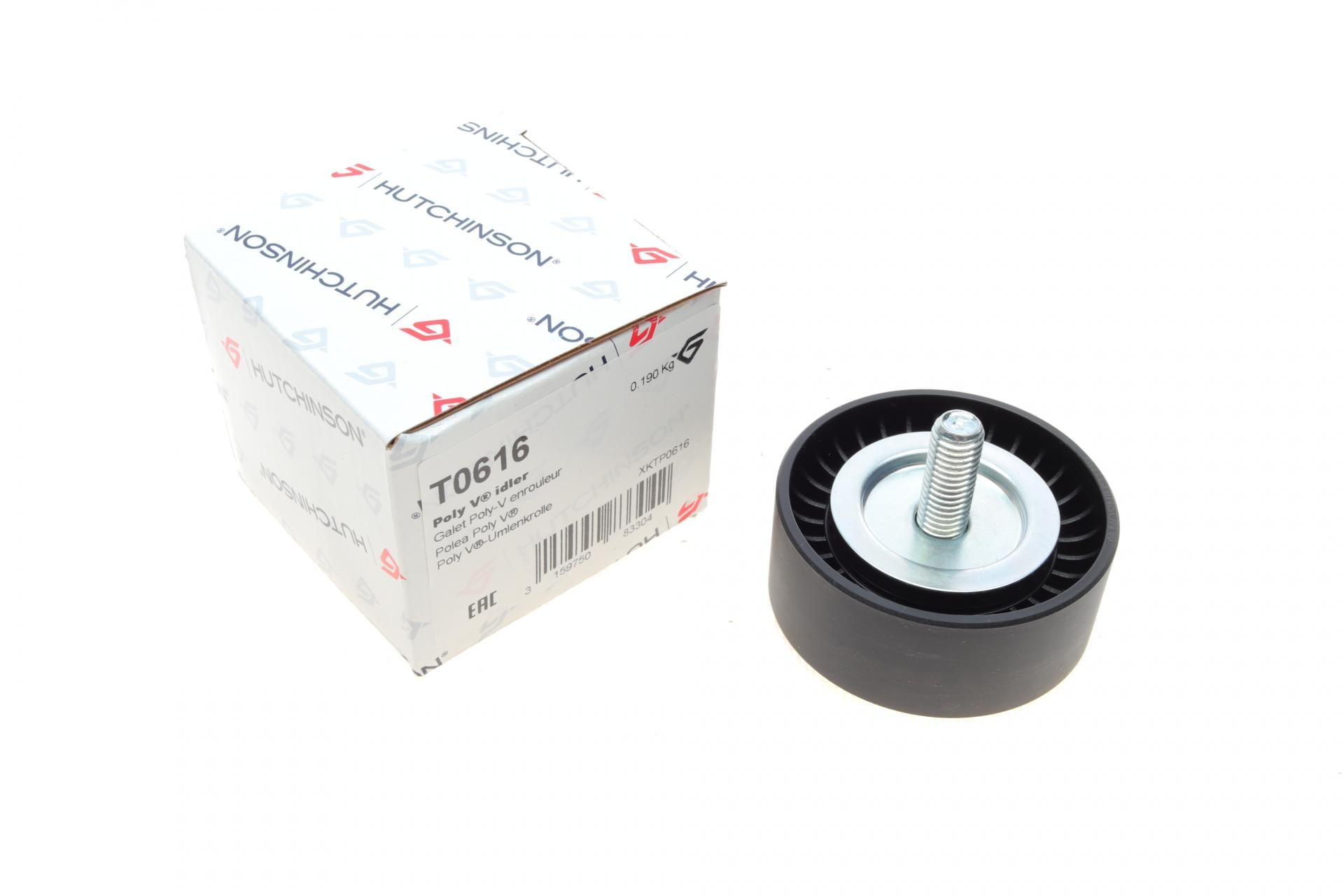 Ролик генератора HUTCHINSON MB Sprinter 906 OM651 гладкий паразитный 65х26,5 мм (T0616 HUTCHINSON)