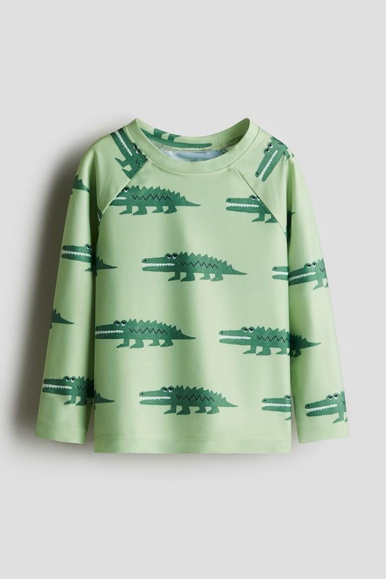 Купальный топ H&M 1265456 Крокодилы 122-128 см Зеленый Купальный топ H&M 1265456 Крокодилы 122-128 см Зеленый