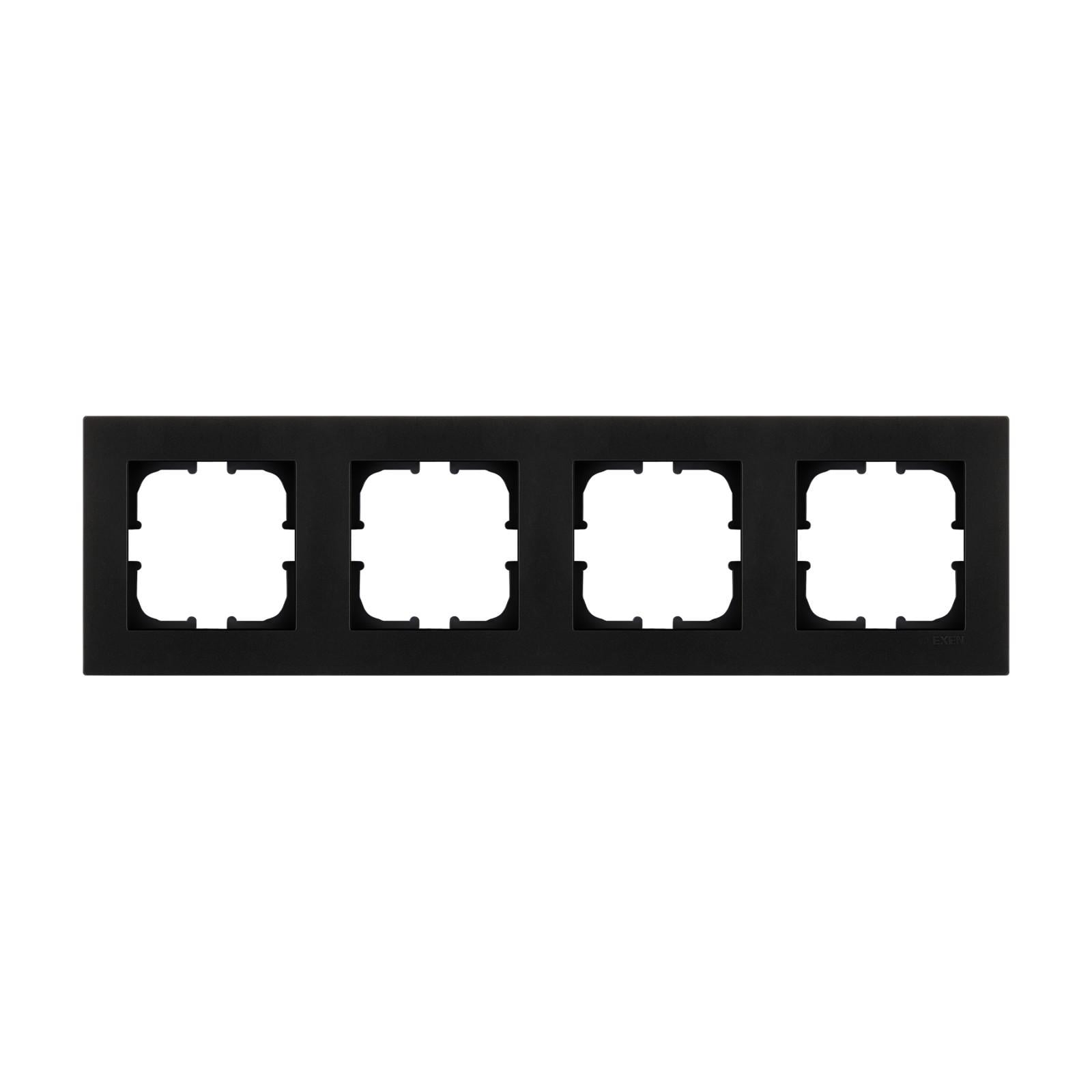 Рамка 4-я EXEN Karell Черный