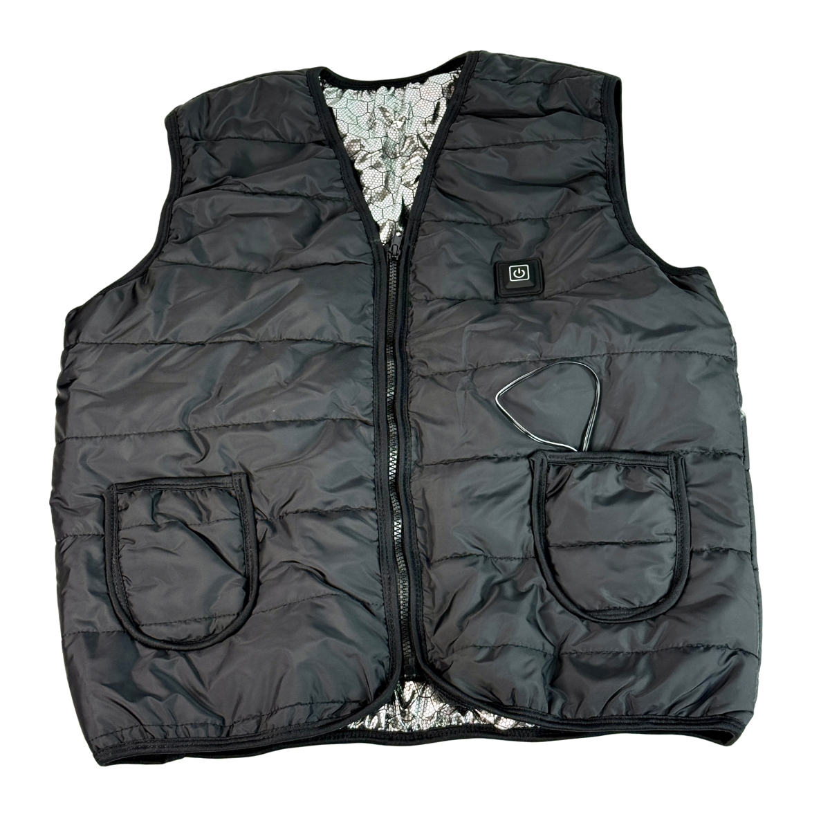 Жилет с подогревом от USB и теплоизоляционной подкладкой 3 режима унисекс XL Черный (BSPR-26-XL-Black)