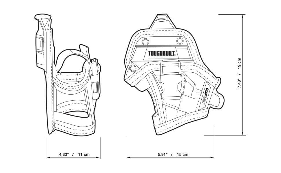 Кобура для дриля ToughBuilt Small (TB-CT-20-S-BEA) - фото 10