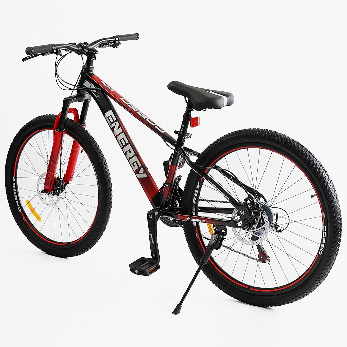 Велосипед гірський Corso Energy 26"/13" Чорно-червоний (1204798593) - фото 3 Велосипед гірський Corso Energy 26"/13" Чорно-червоний (1204798593) - фото 3