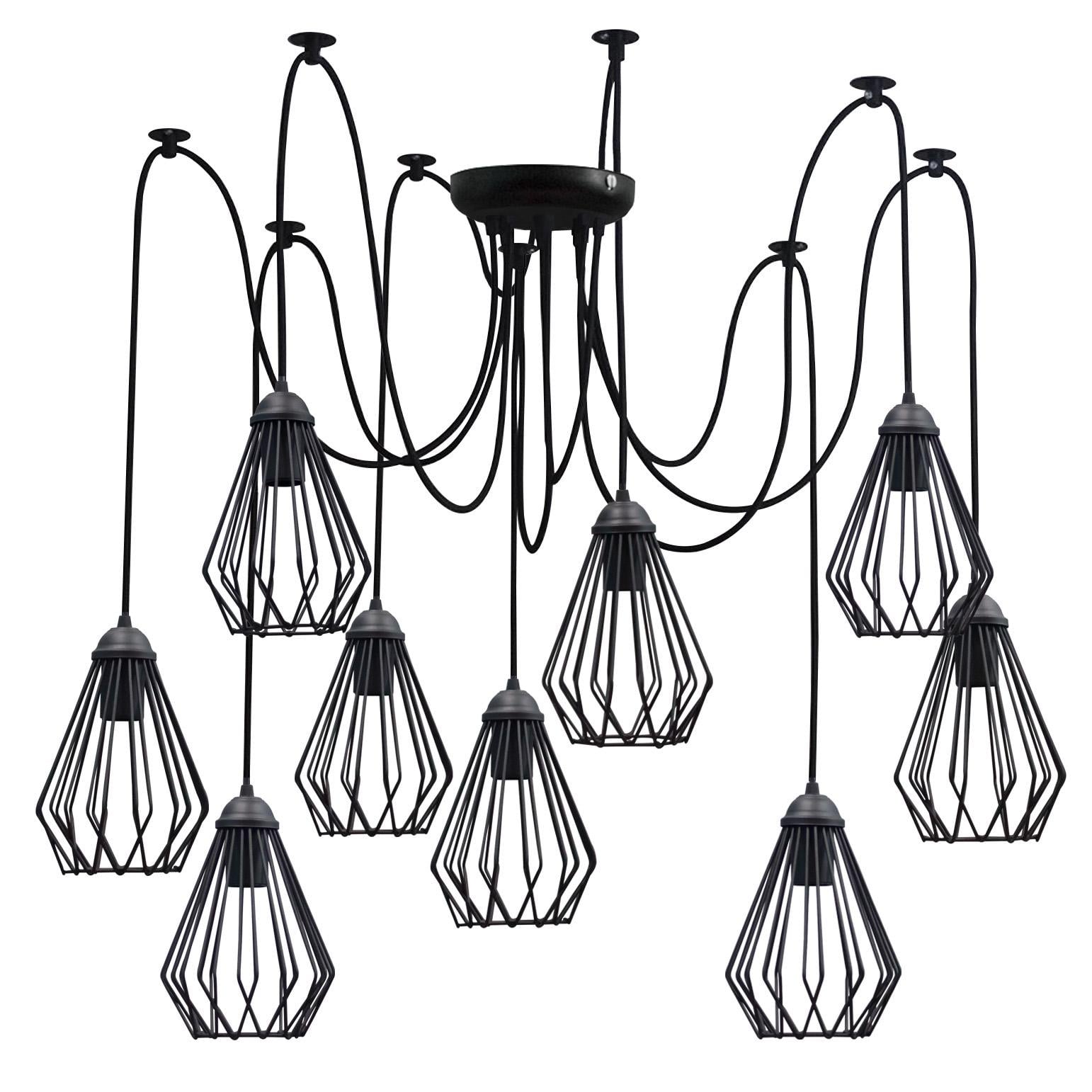 Люстра паук на девять плафонов MSK ELECTRIC Silvia NL 05371-9