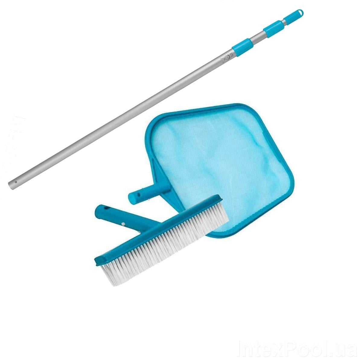 Сачок та щітка з телескопічною ручкою Intex 29054-3 для очищення басейну D 26,2 мм