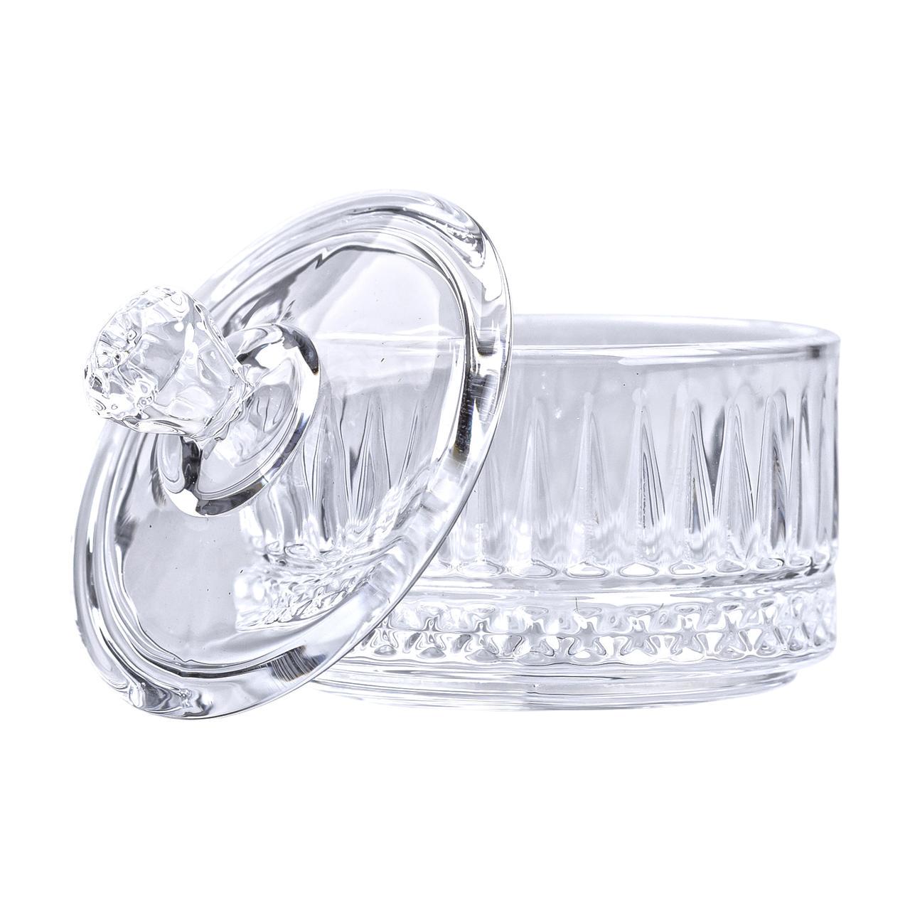 Цукерниця з кришкою скляна 6,5 см (5975)