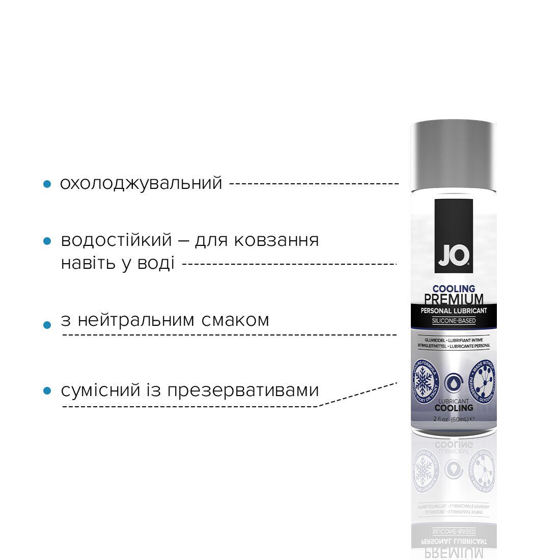 Лубрикант на силіконовій основі System JO PREMIUM COOLING 60 мл (SO1793) - фото 3