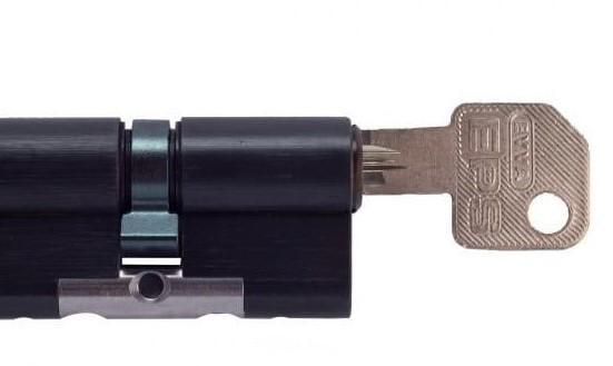 Циліндр дверний EVVA EPS ключ/тумблер 31х86Т 117 мм Чорний (100005251ч) - фото 2