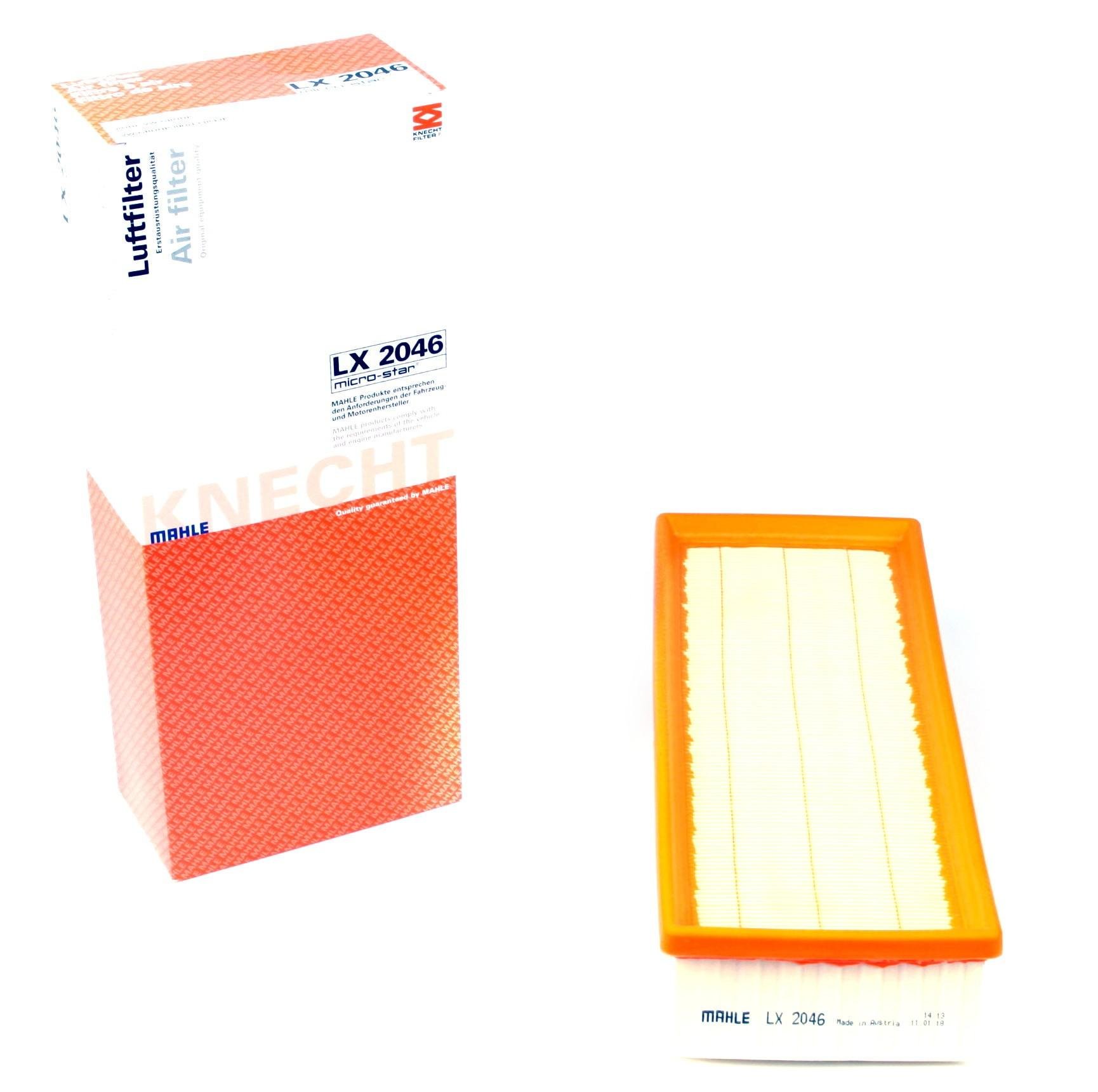 Фильтр воздушный KNECHT для Audi A4/A5 1,8-2,0TFSI 07- с поролоном (LX 2046)
