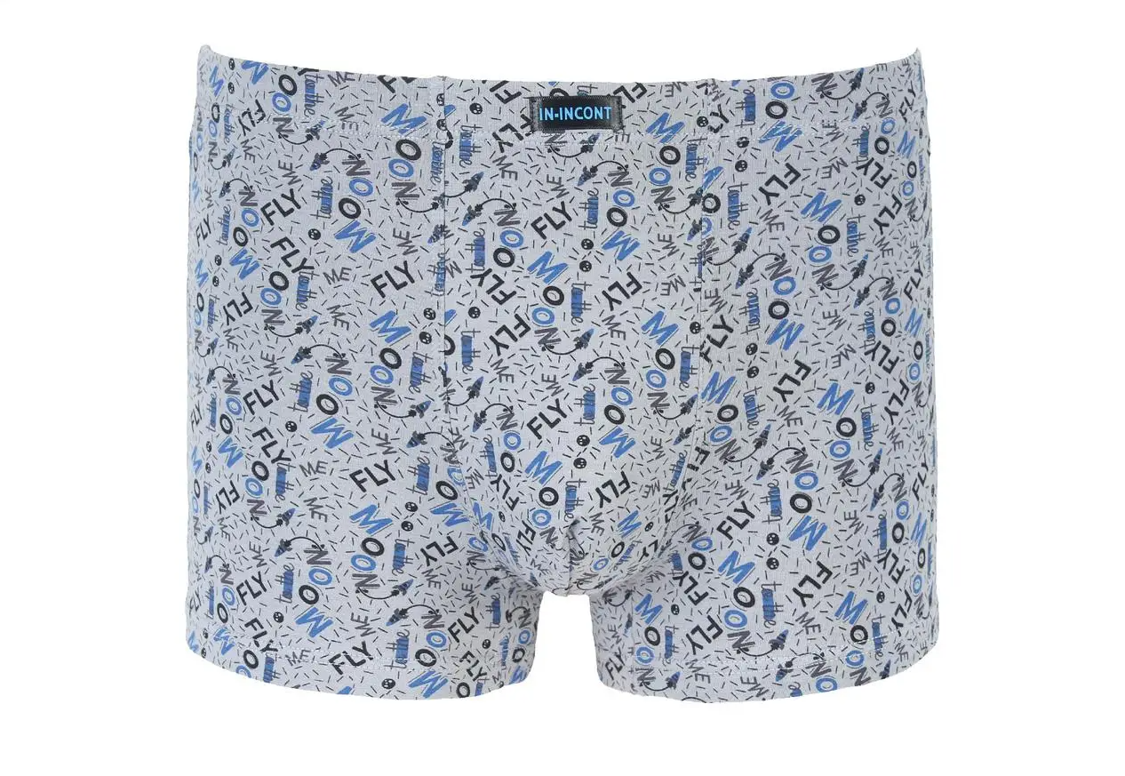 Мужские трусы IN.INCONT стрейчевые XL р. 46-48 Светло-серый (1626)
