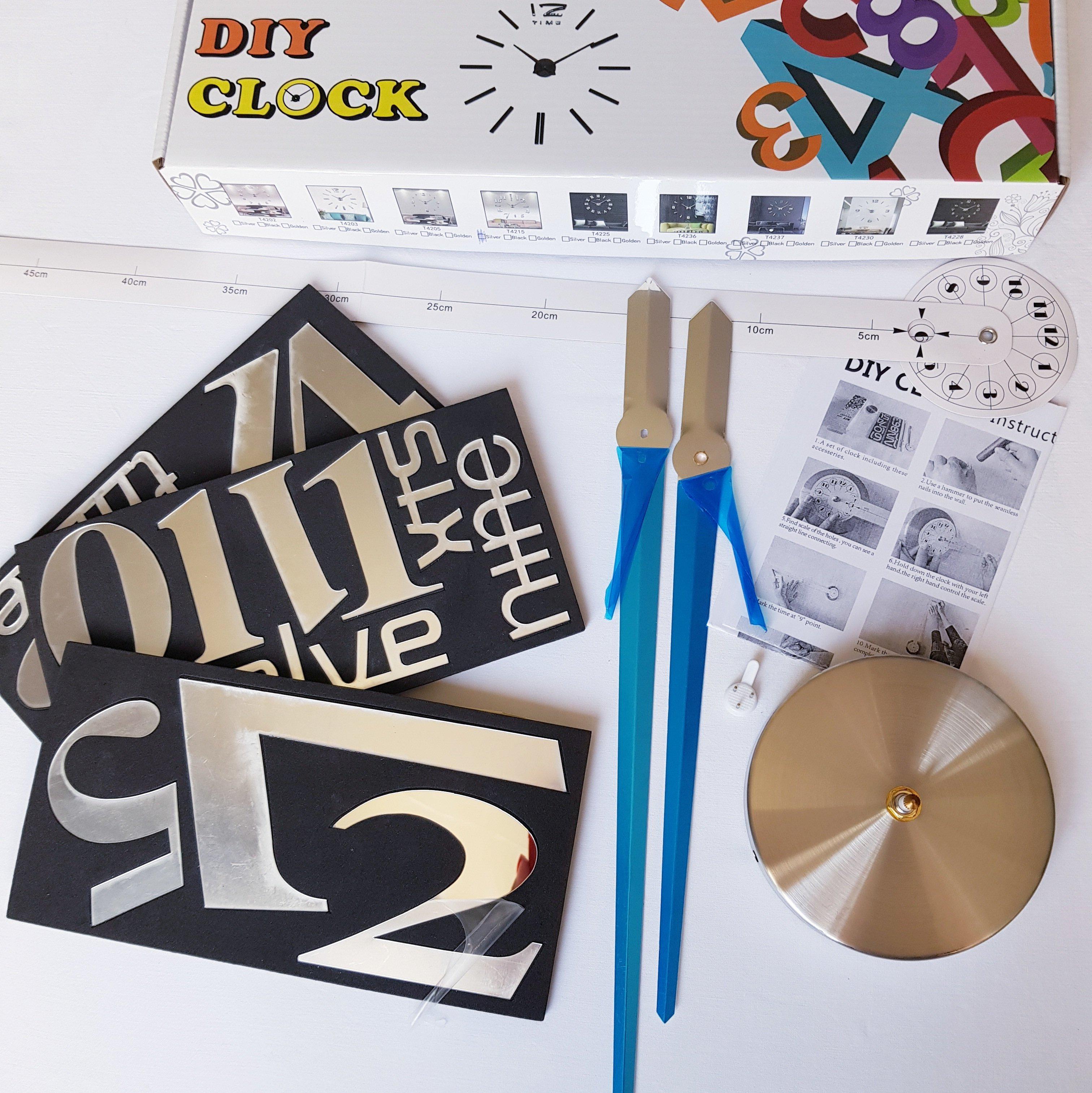 Часы настенные 3D Timelike Надписи 100 см Серебреный (1482211) - фото 4 Часы настенные 3D Timelike Надписи 100 см Серебреный (1482211) - фото 4