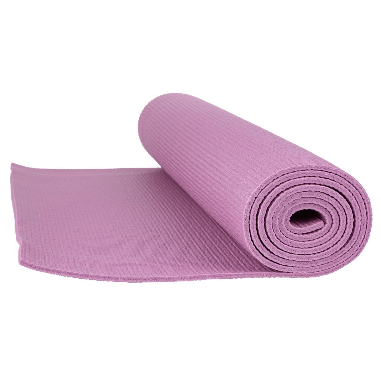 Килимок для йоги та фітнесу PowerPlay 4010 PVC Yoga Mat Рожевий (20176188) - фото 6