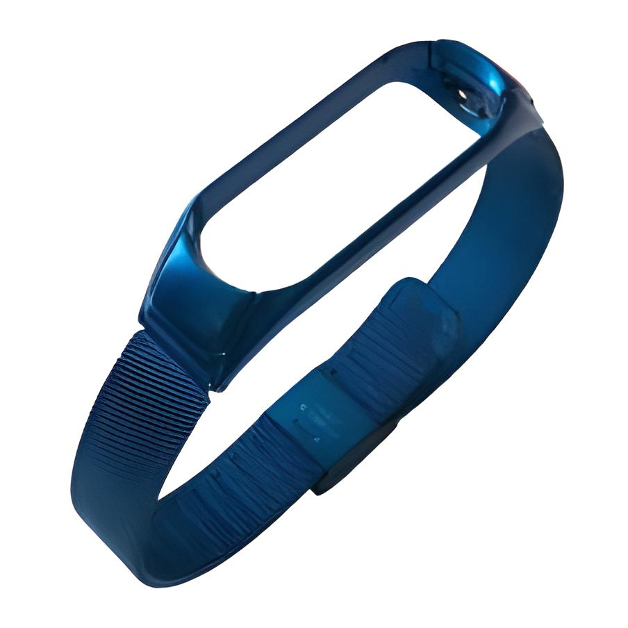 Ремешок для фитнес браслета Xiaomi Mi Band 3 4 Steel Strong Blue
