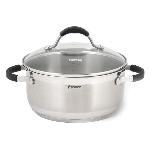 Каструля з кришкою Fissman Magnifika FS15353 3 л Нержавіюча сталь (14381913)