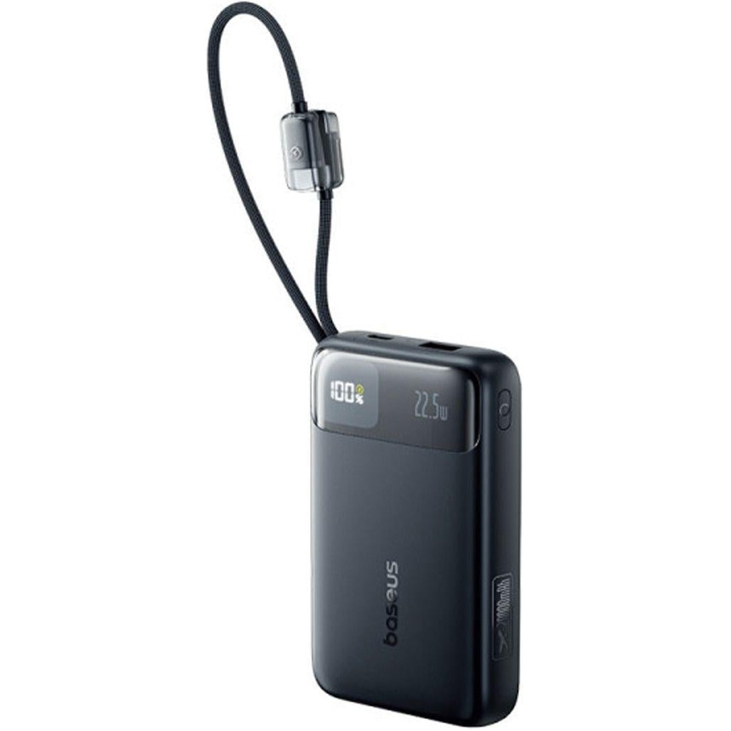 Батарея портативная BASEUS EnerFill FC11 Digital Display с Dual Built-in Cables E0027S04 20000mAh 22,5W Black Батарея портативная BASEUS EnerFill FC11 Digital Display с Dual Built-in Cables E0027S04 20000mAh 22,5W Black