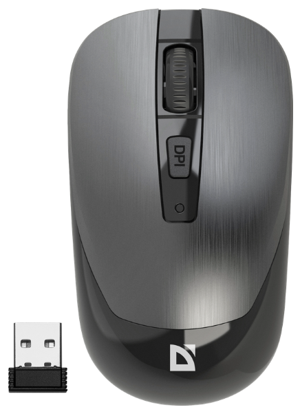 Компьютерная мышка Defender Wave MM-995 Wireless Серый (52993)