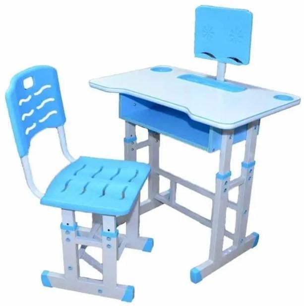 Парта та стілець для дітей з регульованою висотою Блакитний (2104618701) - фото 3