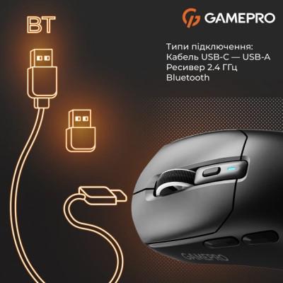 Компьютерная мышка GamePro Genesis Airmaster Bluetooth/USB Black (GM167B) - фото 4