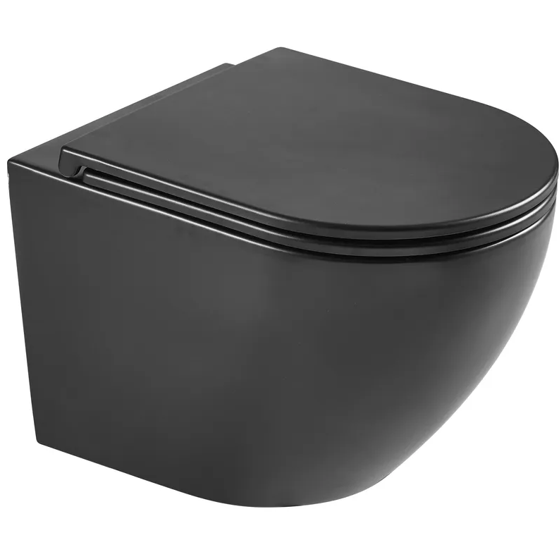 Унитаз подвесной MIXXUS Premium Ellipse-0303-R 520x365x360 мм система смыва RIMLESS Black (MP6464)