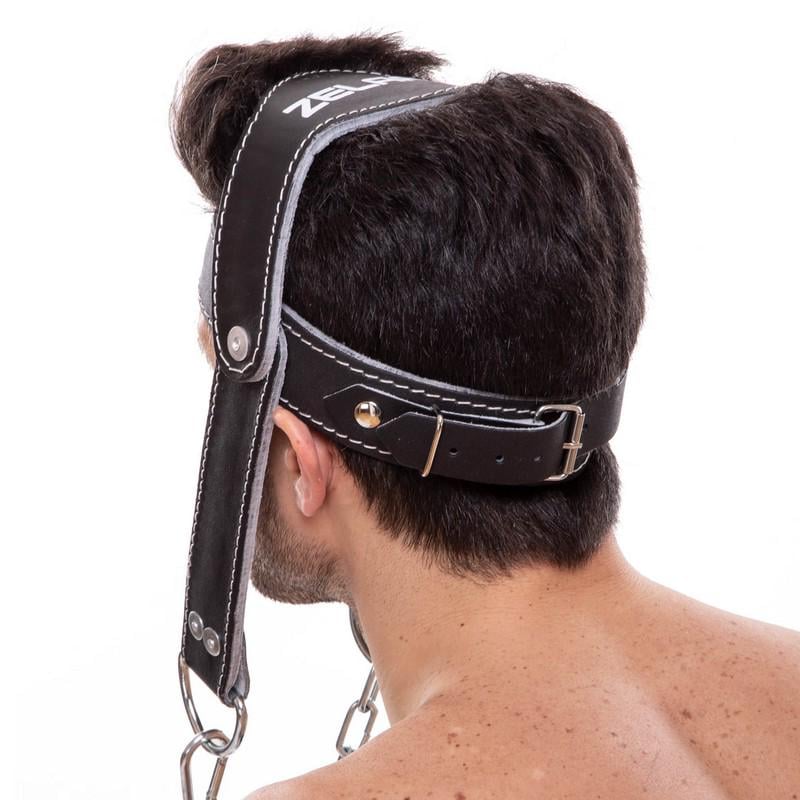 Упряж тренажер для тренування м'язів шиї Zelart SB-165187 Чорний (SB-165187) - фото 2 Упряж тренажер для тренування м'язів шиї Zelart SB-165187 Чорний (SB-165187) - фото 2