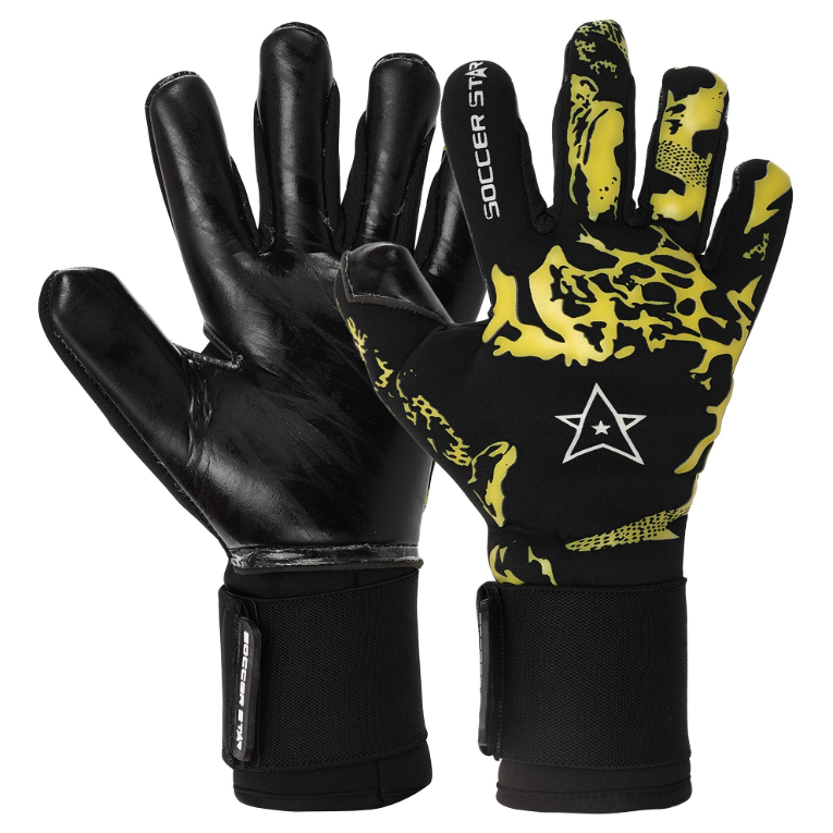 Рукавички воротарські професійні SOCCER STAR (VL-5999 Чорний-жовтий 7) - фото 1 Рукавички воротарські професійні SOCCER STAR (VL-5999 Чорний-жовтий 7) - фото 1