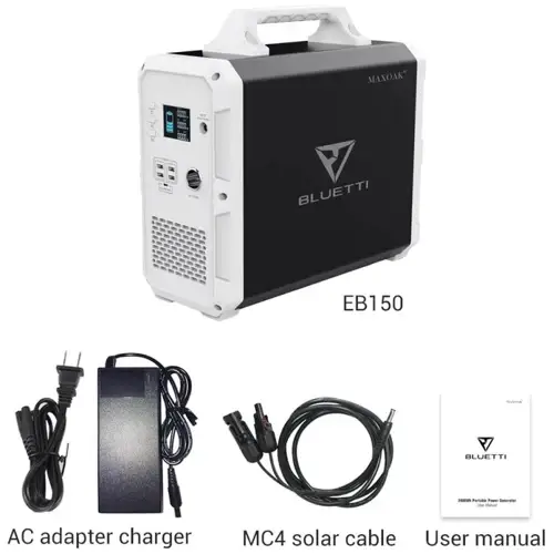 Зарядна станція BLUETTI PowerOak EB150 Black - фото 2 Зарядна станція BLUETTI PowerOak EB150 Black - фото 2