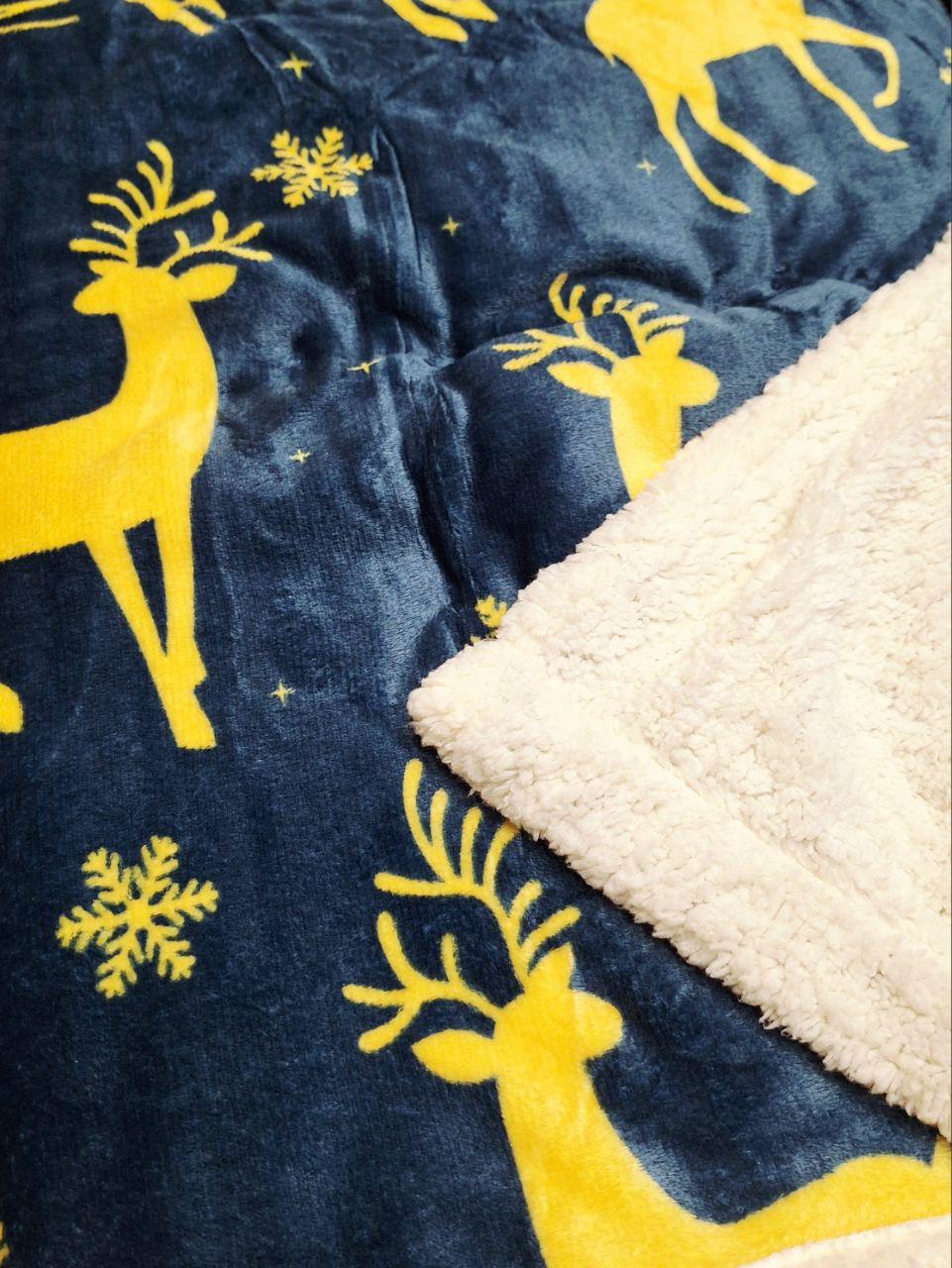 Плед двухсторонний Рождественская сказка на овчине 200x230 см (1702) - фото 6 Плед двухсторонний Рождественская сказка на овчине 200x230 см (1702) - фото 6