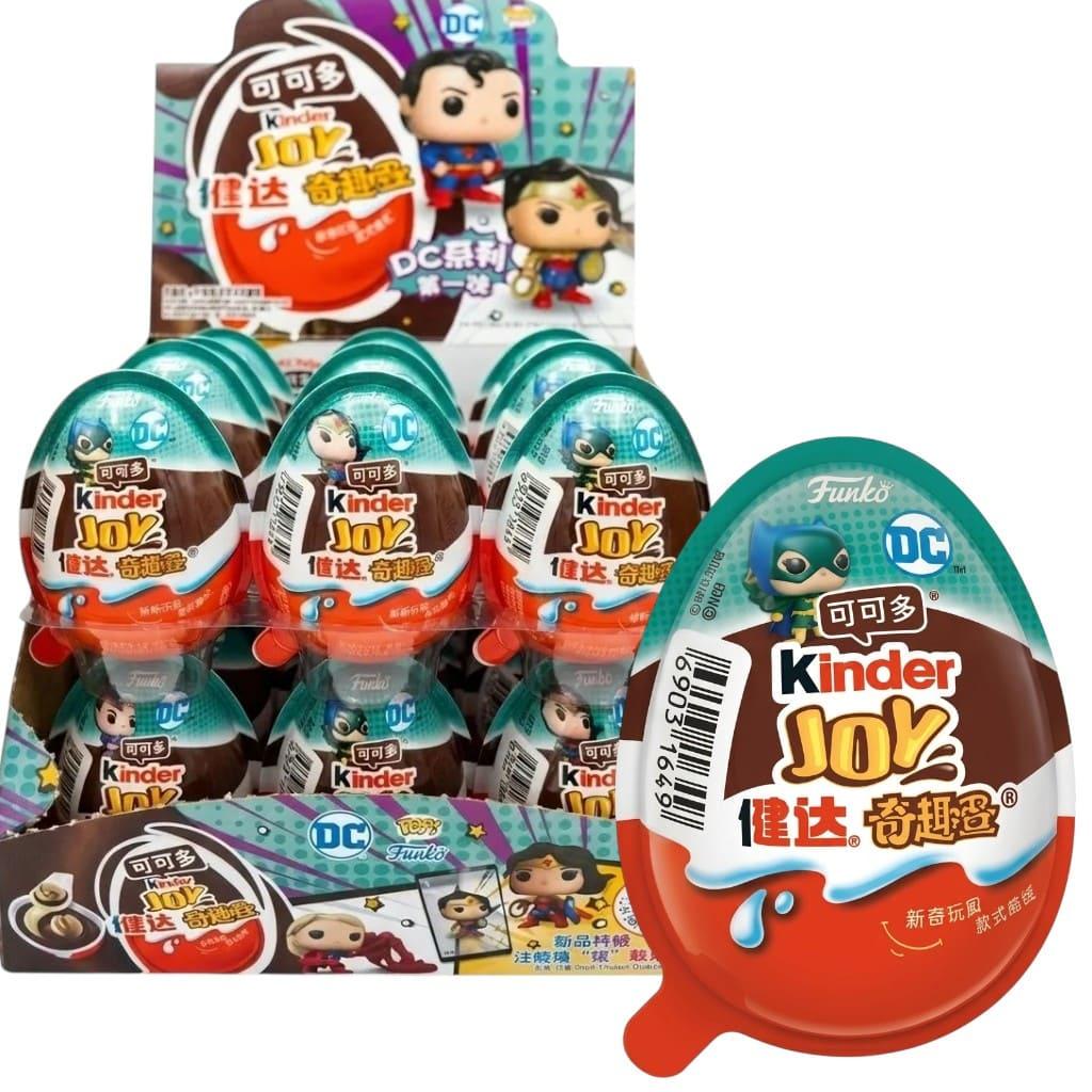 Шоколадные яйца Kinder Joy Funko Pop DC Super Heroes 24 шт. х 20 г (3180744553)