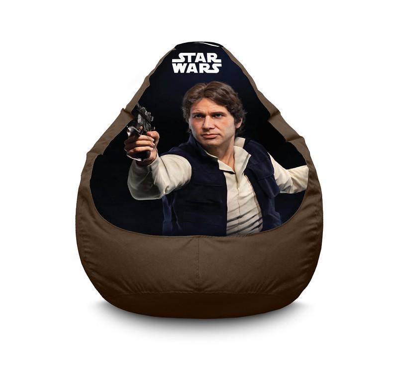 Крісло мішок iPuff Star Wars Han Solo Оксфорд XL 80x110 см Коричневий