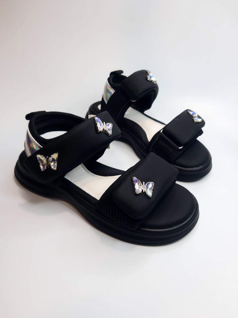 Босоніжки для дівчинки Clibee р. 35 21,7 см Чорний (151 black)