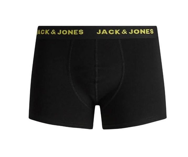 Трусы боксеры мужские Jack & Jones ADDITIONAL M Черный/Салатовая надпись Трусы боксеры мужские Jack & Jones ADDITIONAL M Черный/Салатовая надпись