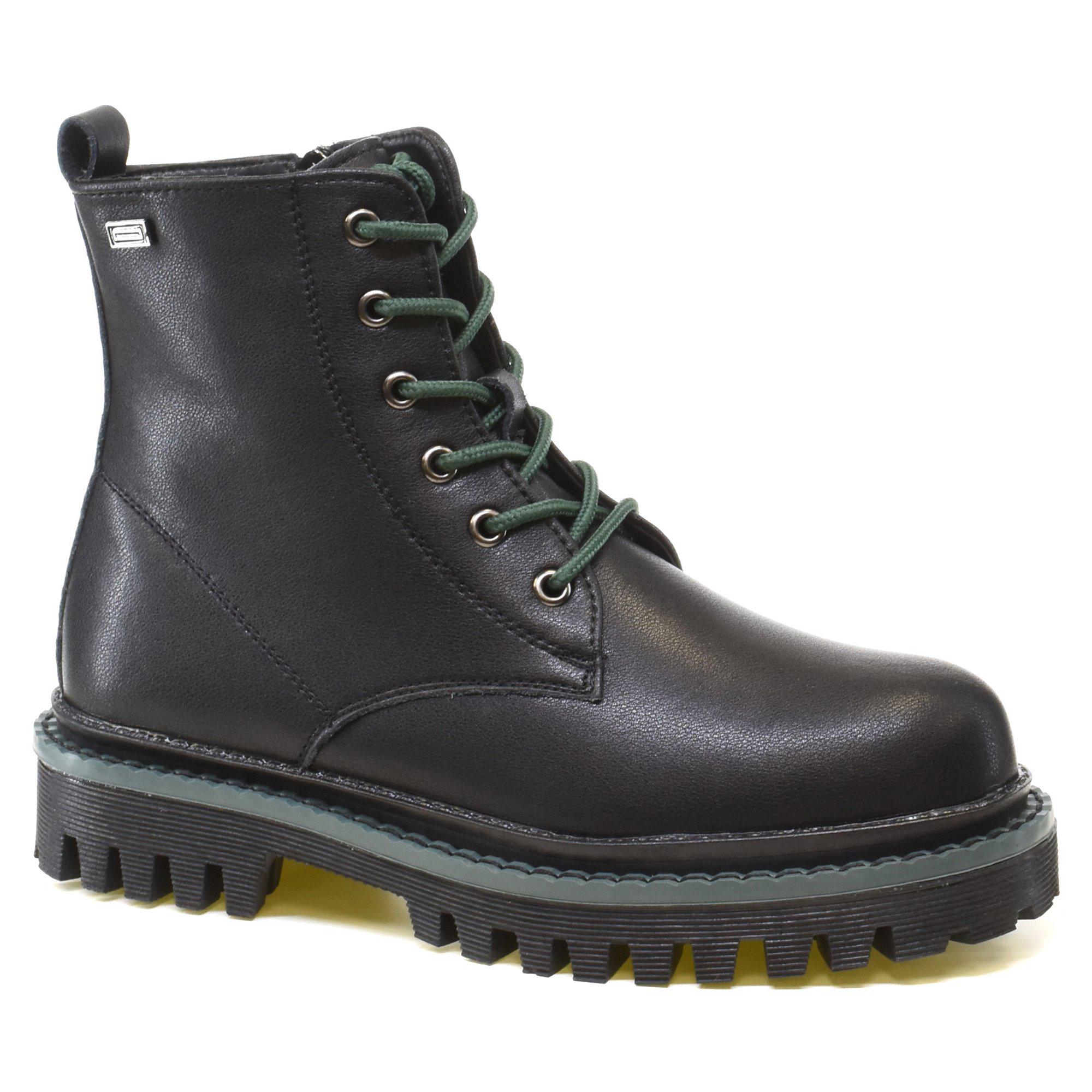 Ботинки зимние женские Baden р. 39 Черный/Зеленый (013597-39)