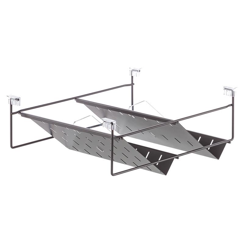 Полка для обуви Venus VIBO навесная металлалическая 467 мм Графит (ASLAV48VGF)