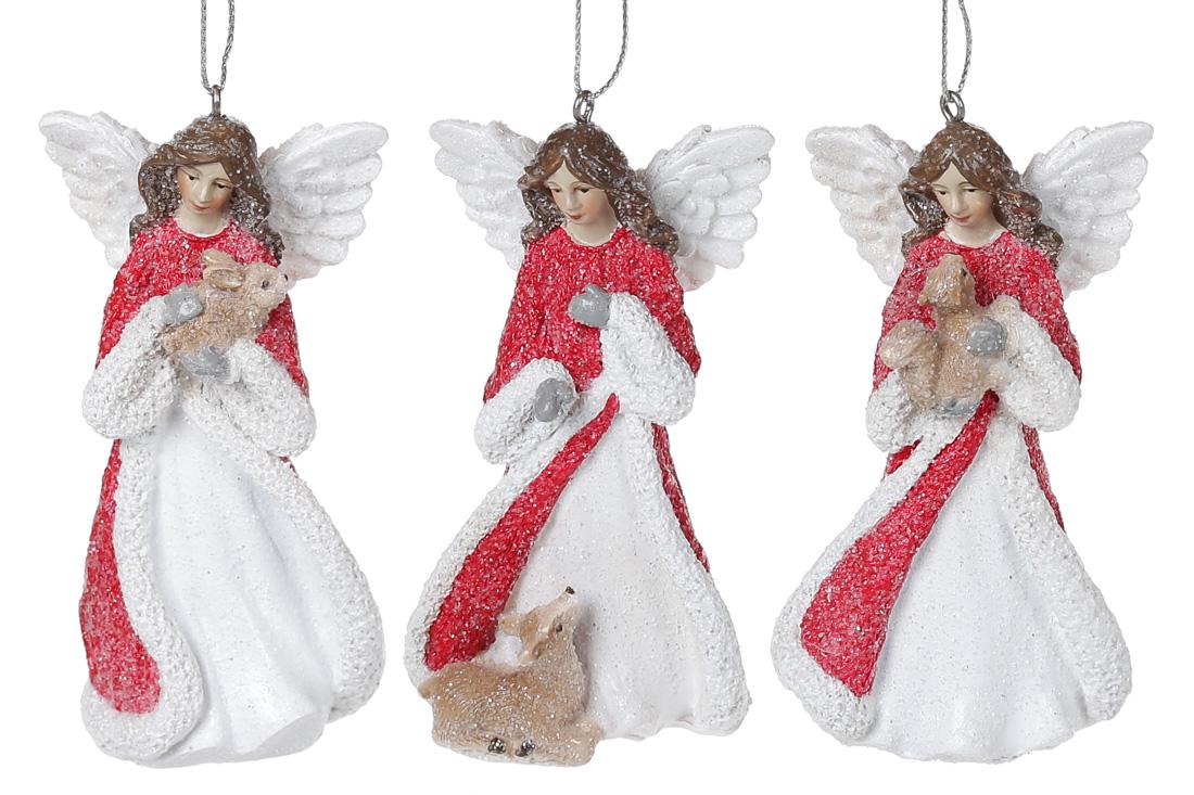 Новогодний подвеска BonaDi Ангел 3 шт. (HA9-540)
